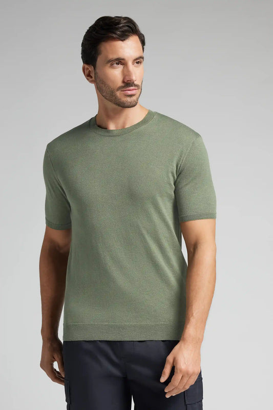 Slub Cotton Knit T-Shirt