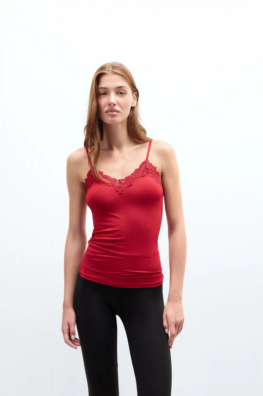 Pretty Flowers Modal and Lace Top