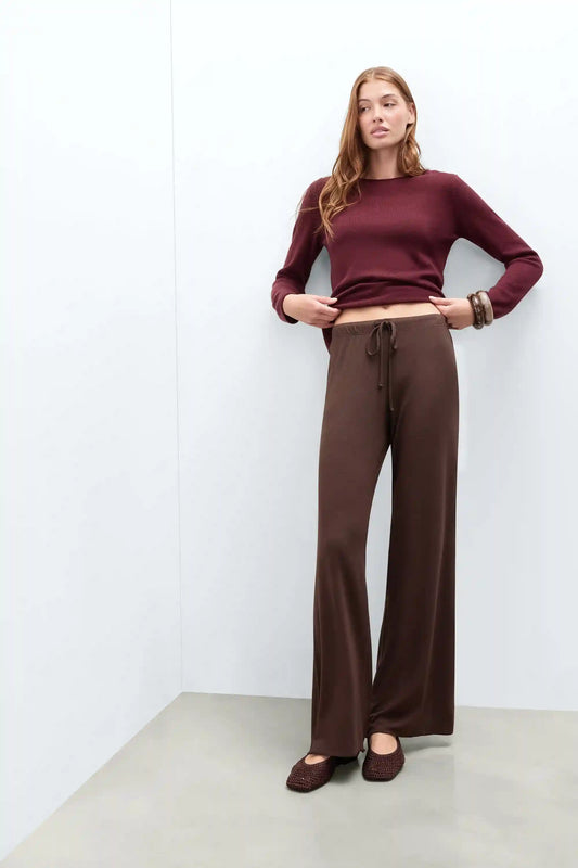 Full Length Modal Light with Cashmere Palazzo Pants