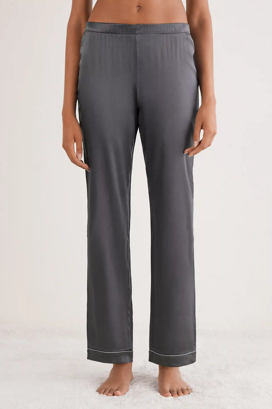 Full Length Silk Pants