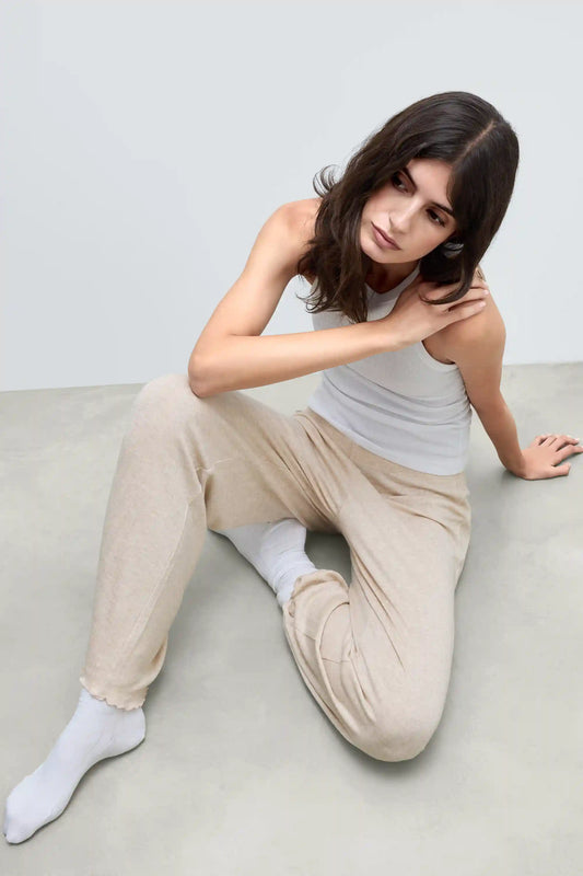 Luxury Softness Full Length Modal Palazzo Pants with Cashmere