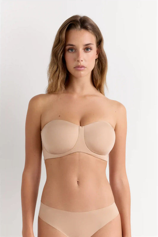 Diletta Bandeau Balconette Bra in Ultralight Microfiber