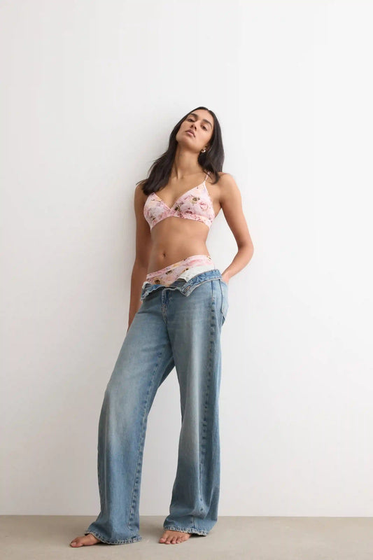 Emma Triangle Bra in Fresh Bamboo I Bloom for You