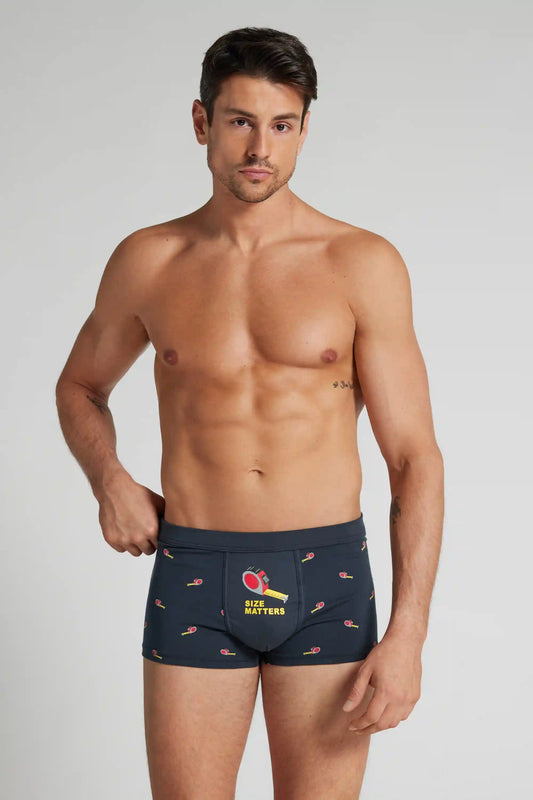 Size Matters Print Superior Cotton Boxers