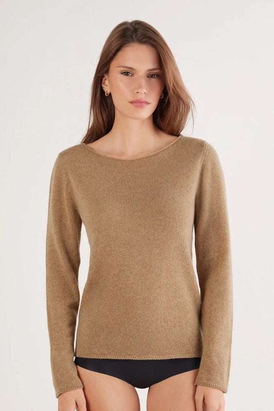 100% Cashmere Long Sleeve Top