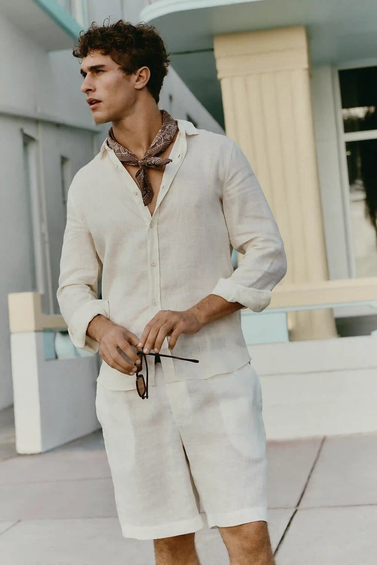men Knitwear Linen