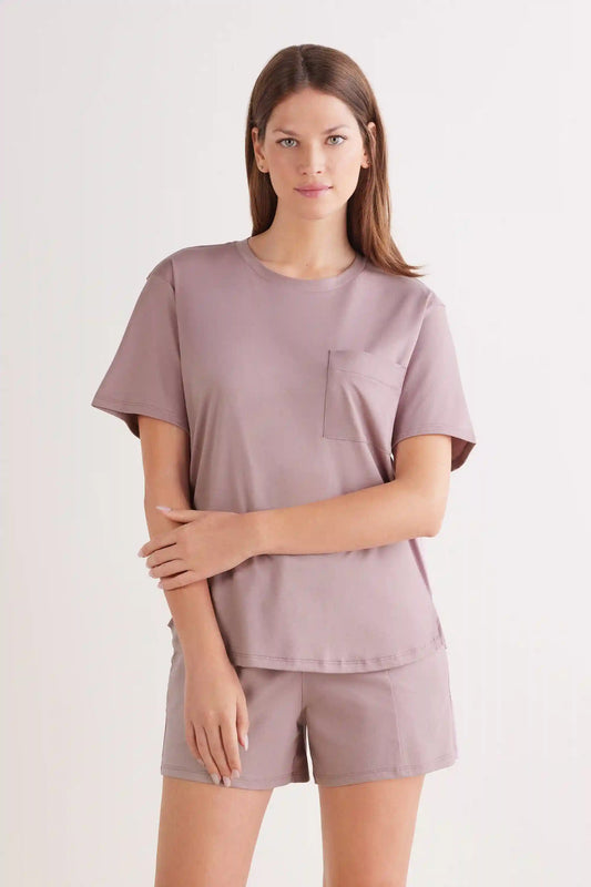 Elevated Cotton Short Sleeve Top