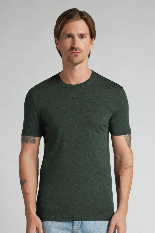 Stretch Merino Wool Short-Sleeve T-Shirt