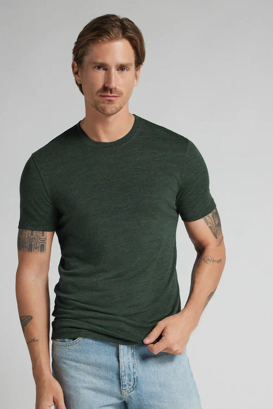 Stretch Merino Wool Short-Sleeve T-Shirt