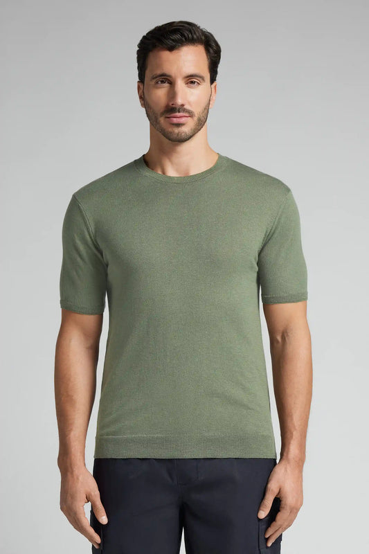 Slub Cotton Knit T-Shirt