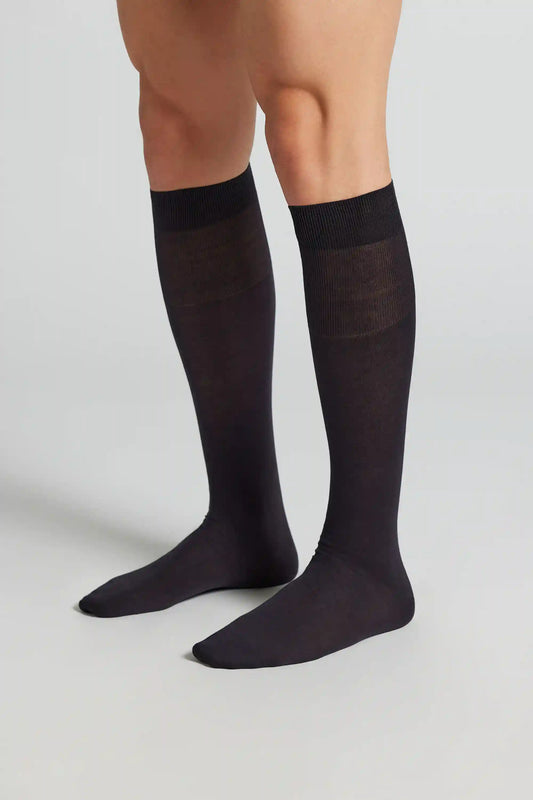 Tall Sateen Egyptian Cotton Socks