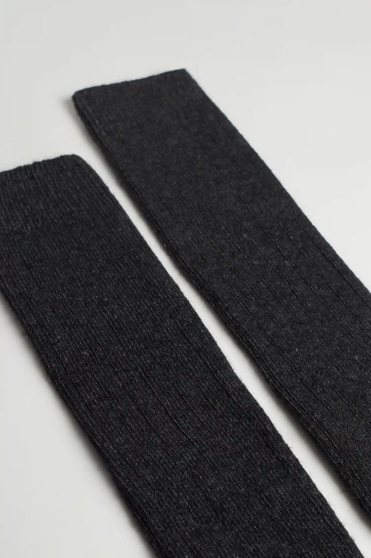 Long Ribbed Socks in Cashmere and Wool