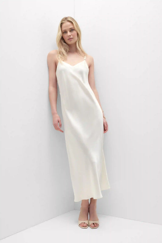 My Forever Love Long Silk and Lace Nightgown