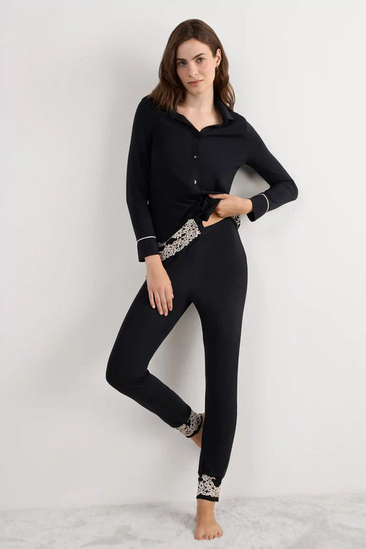 Pretty Flowers Full Length Cuffed Modal Pants