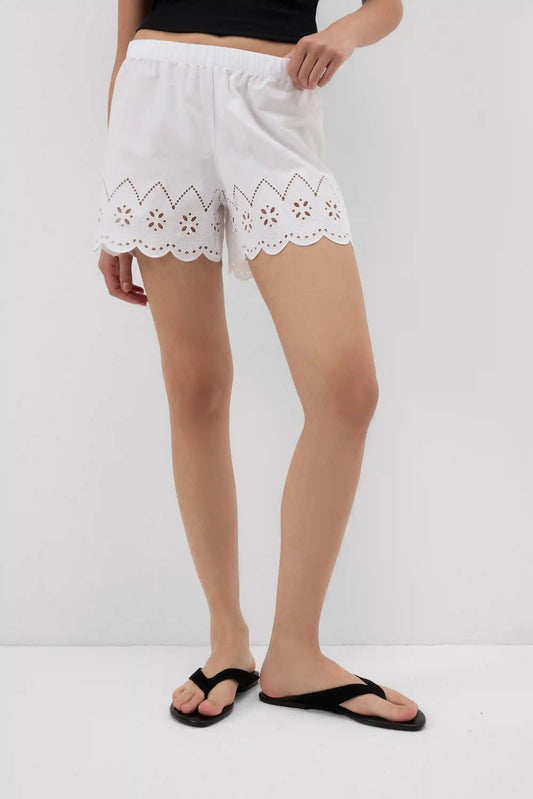 Made with Love Sangallo Cotton Shorts