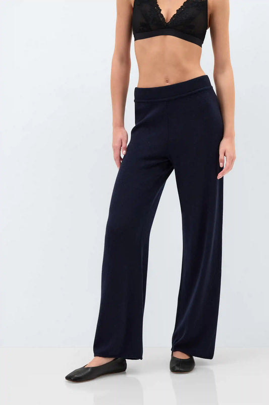 Full Length Palazzo Pants in 100% Cashmere