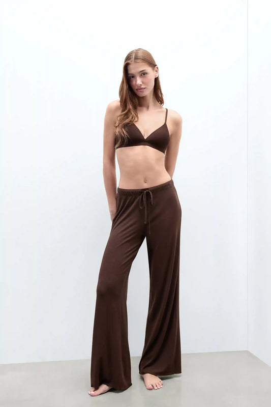 Full Length Modal Light with Cashmere Palazzo Pants