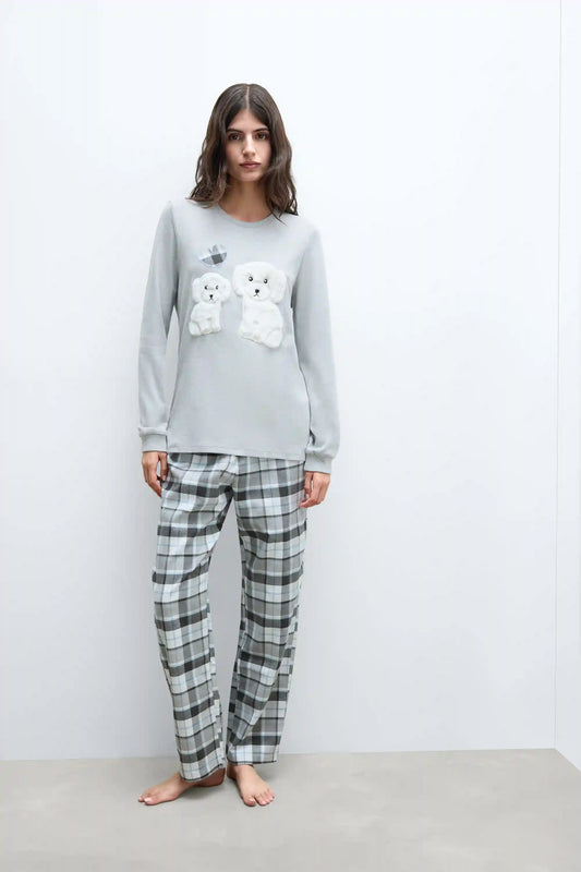 Poodles Cotton Long Pajamas