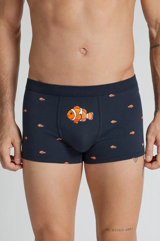 Clown Fish Print Superior Cotton Boxers