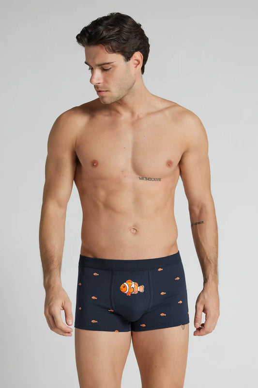 Clown Fish Print Superior Cotton Boxers