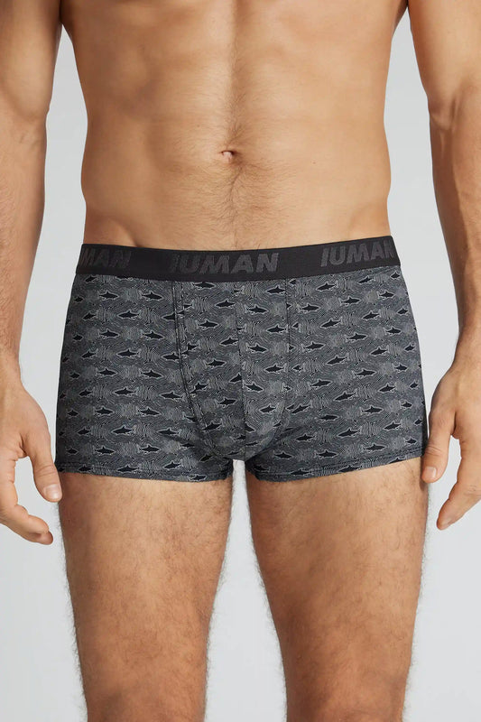 Shark Print Microfiber Boxers
