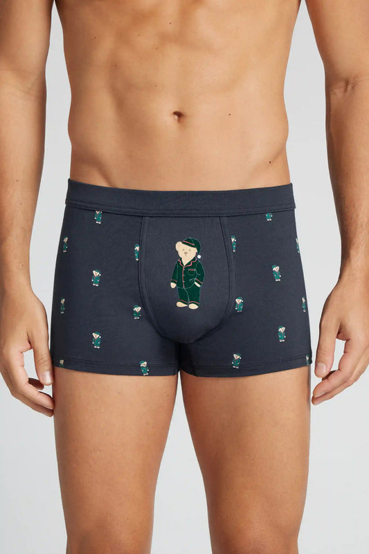 Men’s Sleepy Bear Print Superior Cotton Boxers