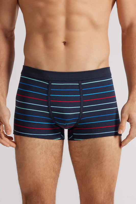Multicolored Stripe Print Superior Cotton Boxers