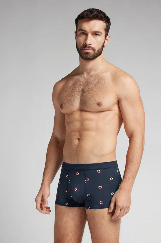 Lifesaver Print Natural Fresh Cotton Boxers