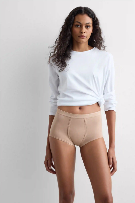 Women’s Boxers in Natural Cotton