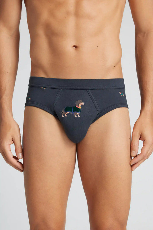 Men’s Dachshund Print Superior Cotton Briefs