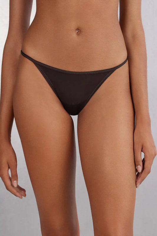 Thong with Ultralight Microfiber Straps